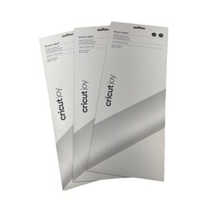 Cricut Joy Smart Label Writable Vinyl/Permanent 5.5 in x 13, White 3-Pkgs